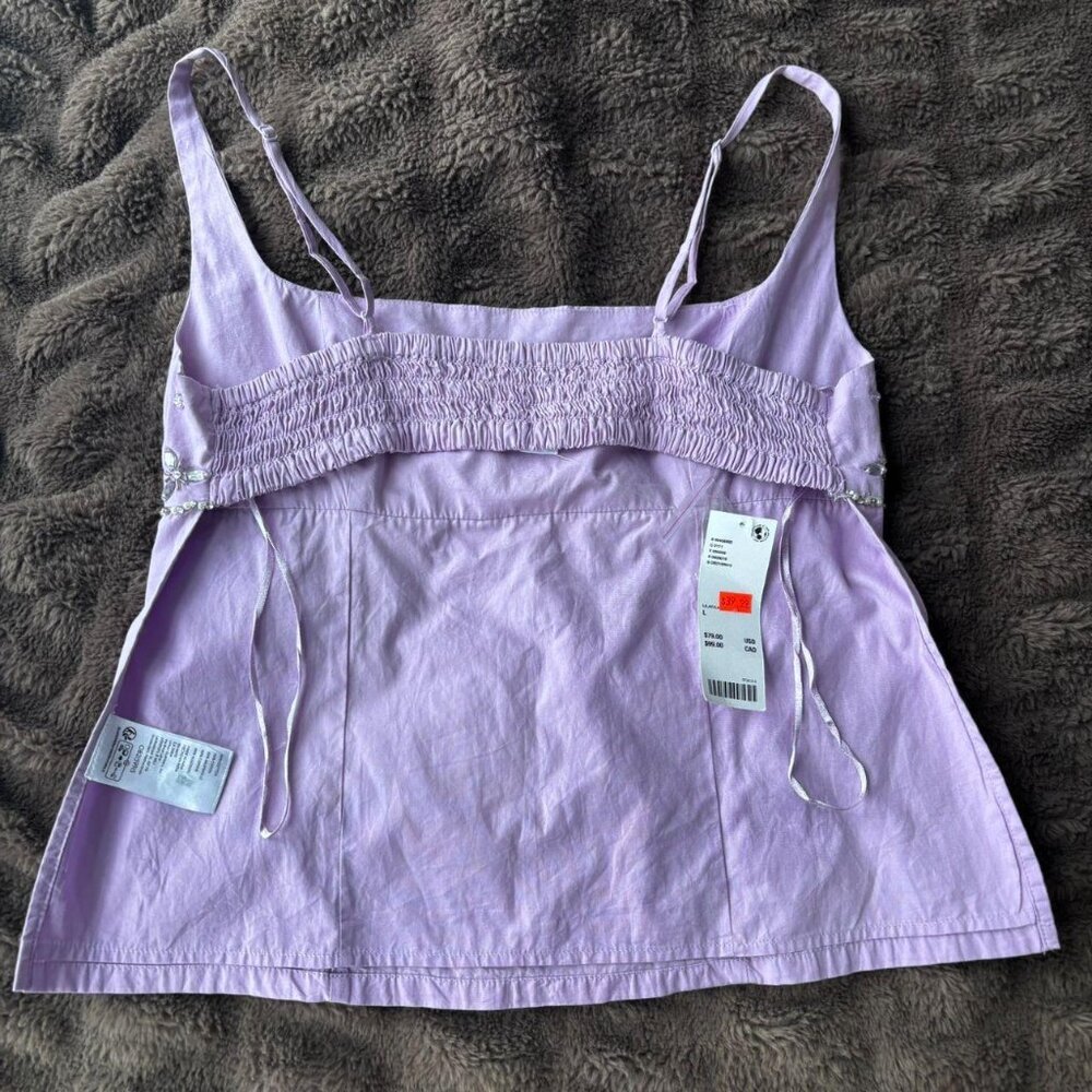 Urban Outfitters Women's Purple Bedazzled top - Picture 2 of 3